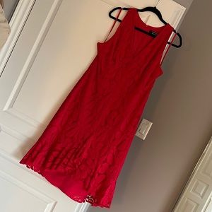 Maggy London red lace dress